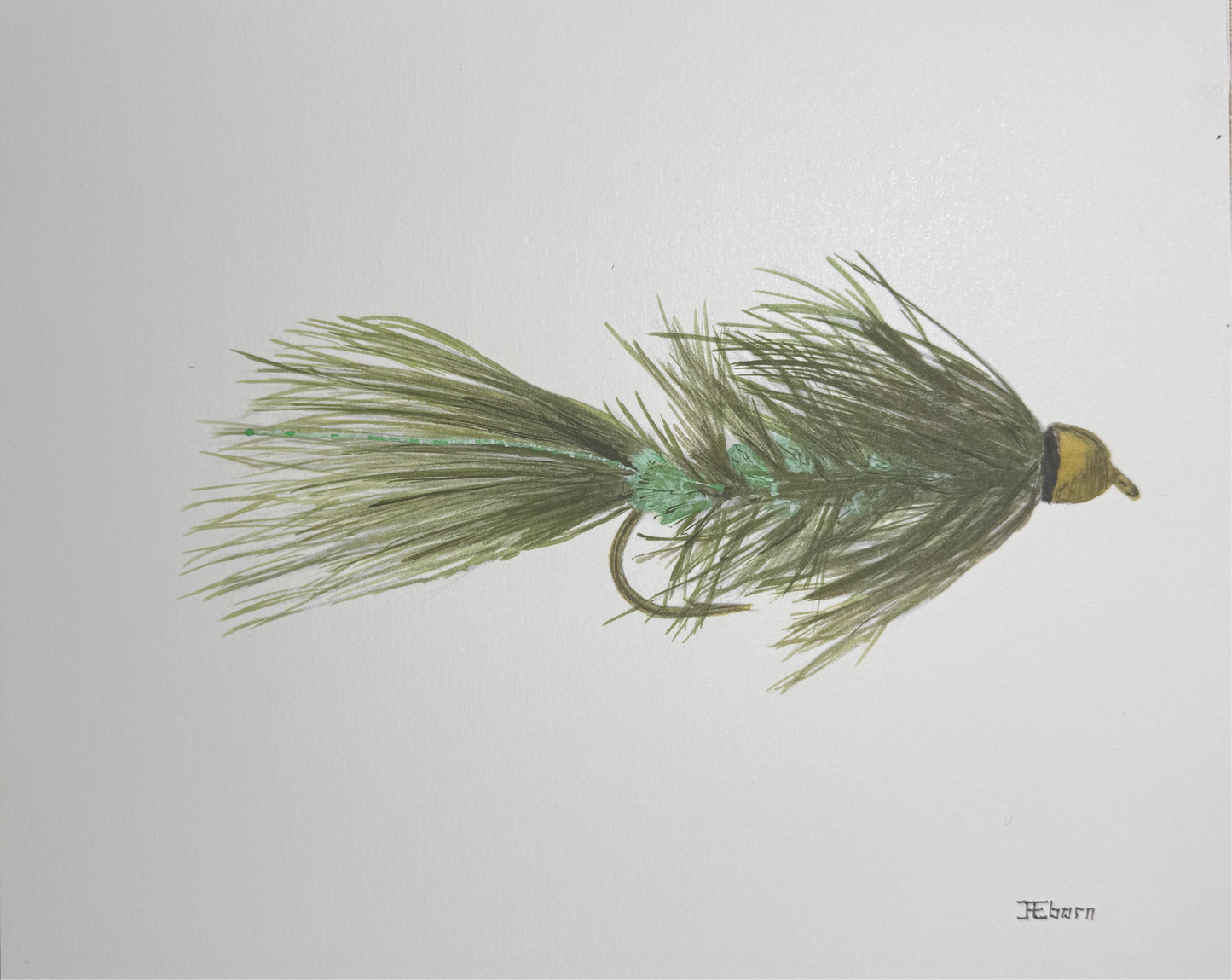 Cone Head Olive Woolly Bugger