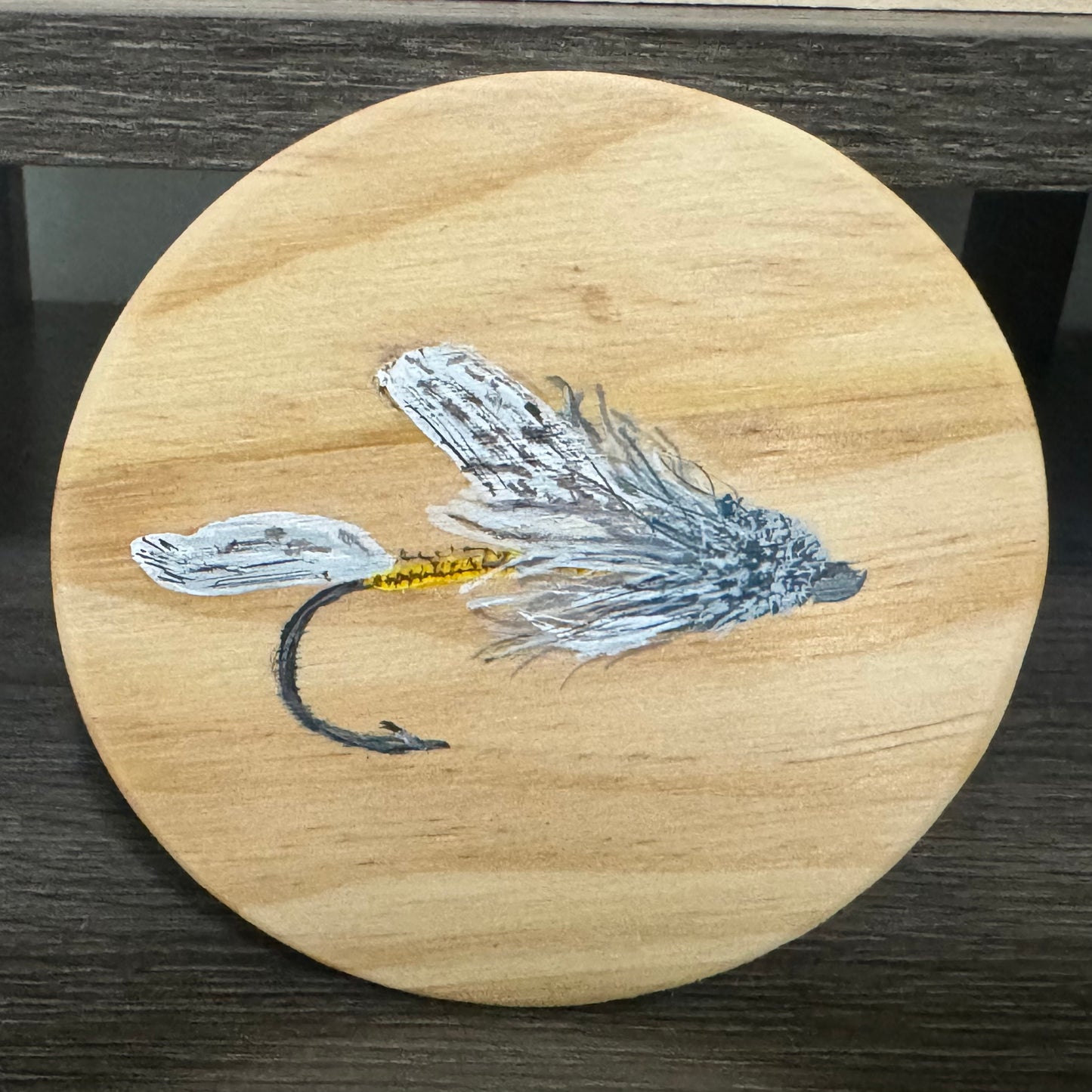 Flyfishing Flies Coasters with Holder