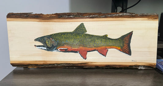 Brook Trout Live Edge Plank