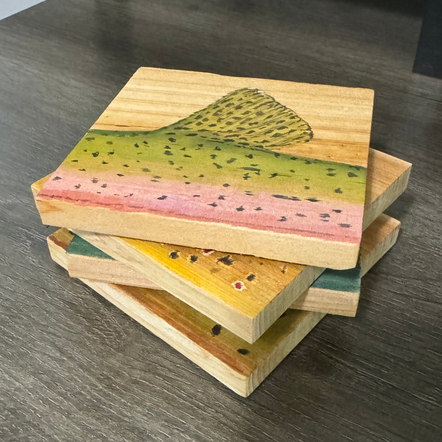 Trout Backs Coasters