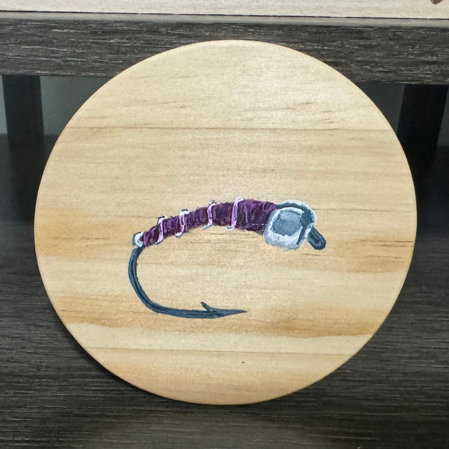 Flyfishing Flies Coasters with Holder