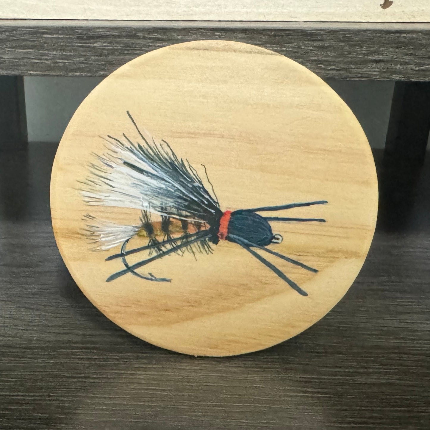 Flyfishing Flies Coasters with Holder